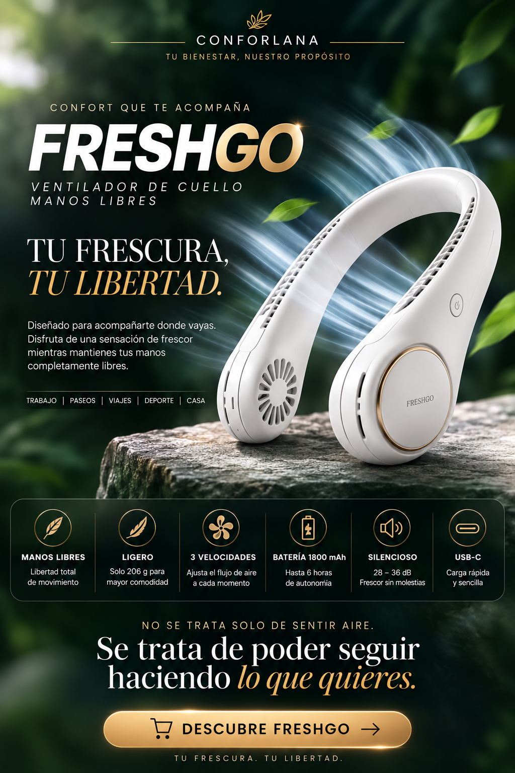 FreshGo Frescura sin manos, Libertad sin límites.